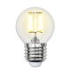 Лампа светодиодная Uniel (UL-00002203) E27 6W 3000K прозрачная LED-G45-6W/WW/E27/CL GLA01TR. 