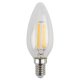 Лампа светодиодная филаментная ЭРА E14 5W 2700K прозрачная F-LED B35-5W-827-E14. 