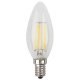 Лампа светодиодная филаментная ЭРА E14 7W 2700K прозрачная F-LED B35-7W-827-E14. 