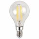 Лампа светодиодная филаментная ЭРА E14 7W 2700K прозрачная F-LED P45-7W-827-E14. 