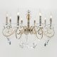 Подвесная люстра Eurosvet Ravenna 10104/8 античная бронза/прозрачный хрусталь Strotskis. 