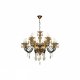 Подвесная люстра iLamp Asia 61081-8+4 BR. 