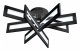 Потолочная люстра iLedex Stalker 9082-R800-X 128W BK. 