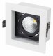 Встраиваемый светильник Arlight CL-KARDAN-S102x102-9W Warm (WH-BK, 38 deg). 