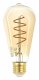 Лампа светодиодная филаментная ЭРА E27 7W 2400K прозрачная F-LED ST64-7W-824-E27 spiral gold Б0047665. 
