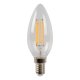 Лампа светодиодная диммируемая Lucide E14 4W 2700K прозрачная 49023/04/60. 