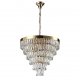 Подвесная люстра Crystal Lux Abigail SP-PL15 D620 Gold/Transparent. 