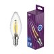 Лампа светодиодная филаментная REV TC37 E14 7W 4000K DECO Premium свеча на ветру 32493 5. 
