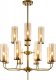 Подвесная люстра Indigo Balletto 13014/12R Brass V000254. 
