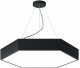 Подвесной светодиодный светильник Geometria ЭРА Hexagon SPO-121-B-40K-038 38Вт 4000К черный Б0050551. 