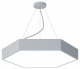 Подвесной светодиодный светильник Geometria ЭРА Hexagon SPO-121-W-40K-038 38Вт 4000К белый Б0050550. 