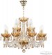 Подвесная люстра Bohemia Ivele Crystal 5402 5402/8+4/195 G Amber/M-1H K721. 