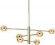 Подвесная люстра DeLight Collection Indiana MX22030002-6A gold/champagne. 