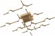 Потолочная люстра DeLight Collection Molecular MX18001067-10A gold. 