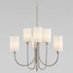 Подвесная люстра Eurosvet Abbey 60164/6 никель. 