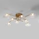 Потолочная светодиодная люстра Eurosvet Ripple 50389 LED латунь. 