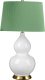 Интерьерная настольная лампа Elstead Isla ISLA-AB-TL-GREEN. 