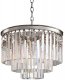 Подвесная люстра DeLight Collection 1920s Odeon KR0387P-6 chrome/clear. 