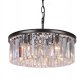 Подвесная люстра DeLight Collection 1920s Odeon KR0387P-6B/P black/clear. 