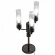 Настольная лампа декоративная AM-Group INDIGO INDIGO TL3 PEARL BLACK. 