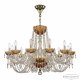 Подвесная люстра Bohemia Ivele Crystal 5402 5402/12/300 G Amber/M-1G. 