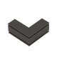 Коннектор угловой внутренний  MAGNET AM504 BK. 