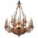 Подвесная люстра Lucia Tucci Firenze 1780.15.3 Antique Gold. 