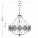 Подвесная люстра Chiaro Франческа 109010208. 