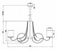 Подвесная люстра Freya Bonadonna FR2036PL-08G. 
