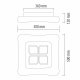 Потолочный светодиодный светильник DeMarkt Эрида 706010801. 