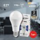 Лампа светодиодная ЭРА E27 19W 6000K матовая LED A65-19W-860-E27. 