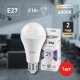 Лампа светодиодная ЭРА E27 21W 6000K матовая LED A65-21W-860-E27. 