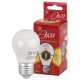 Лампа светодиодная ЭРА E27 8W 2700K матовая ECO LED P45-8W-827-E27. 