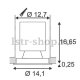 Светильник встраиваемый NEW TRIA LED DISK 4000K 60° белый 113571. 