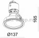 Встраиваемый светильник Deko-Light Epart frame G12 110108. 