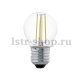 Лампа светодиодная филаментная Eglo E27 4W 2700К прозрачная 11498. 