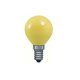 Лампа накаливания Е14 25W шар желтый 40122. 