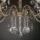 Подвесная люстра Eurosvet Ravenna 10104/5 античная бронза/прозрачный хрусталь Strotskis. 