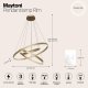 Подвесной светодиодный светильник Maytoni Rim MOD058PL-L100BS4K. 