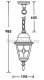 Уличный светильник подвесной 79905М lgY Bl. 