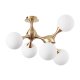 Потолочная люстра Ideal Lux Nodi PL5 Ottone Satinato. 