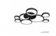 Потолочная люстра iLedex Ring Star 9004-8L-X BK. 