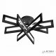 Потолочная люстра iLedex Stalker 9082-R800-X 128W BK. 