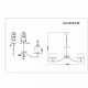 Подвесная люстра Evoluce Linda SLE105303-08. 