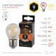 Лампа светодиодная филаментная ЭРА E27 9W 2700K прозрачная F-LED P45-9w-827-E27 Б0047023. 