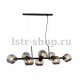 Подвесная люстра Lumina Deco Morretti LDP 7003-8 BK. 