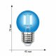 Лампа светодиодная Uniel Air Color E27 5Вт K LED-G45-5W/BLUE/E27 GLA02BL картон. 