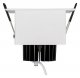 Встраиваемый светильник Arlight CL-KARDAN-S102x102-9W Day (WH-BK, 38 deg). 