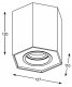 Накладной светильник Zumaline Polygon 20077-WH. 