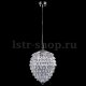 Подвесной светильник Crystal Lux Charme SP4 Chrome/Transparent. 